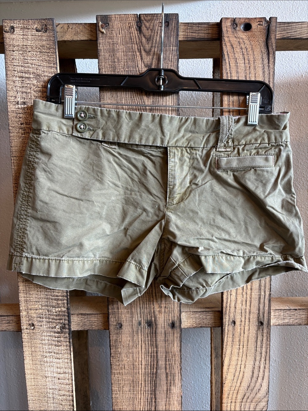 Old Navy Ultra Loe Waist Olive Green Women's Casual Shorts
